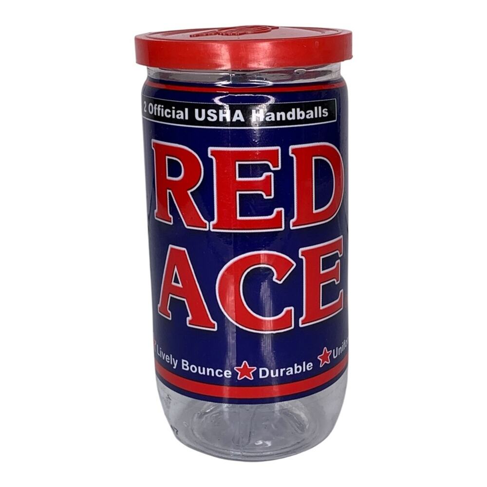 Red Ace NWT 2 Blue Official USHA Handballs Original Packing Vacuum Sealed.